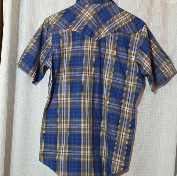 Vintage Holt Pearl Snap Shirt Men’s M Check Western Single Stitch Made In USA - Picture 3 of 9